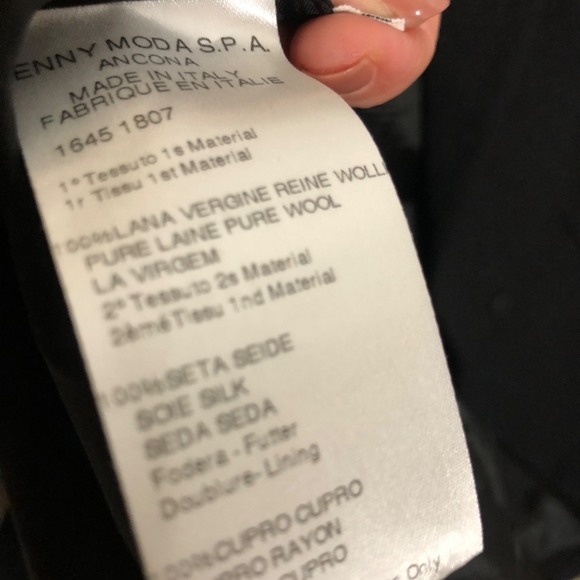 Genny Made In Italy Black Blazer Jacket Sz 40 EUC - Picture 7 of 8